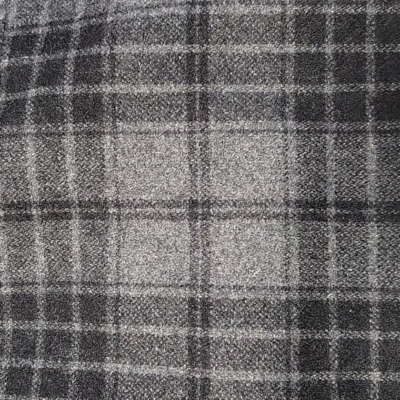 Willi Smith Wool Blend Black and Gray Plaid Mini Skirt - Size 4 - Picture 2 of 5